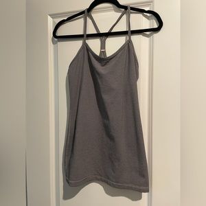 Lululemon tank top, black and white stripes